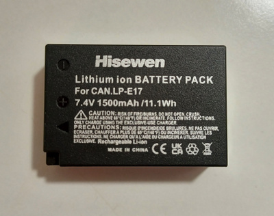 LP-E17 1500 mAh akku Canon-kameraan