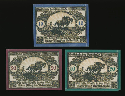 Itävalta 10, 20, 50 Heller, Wippenham 1920