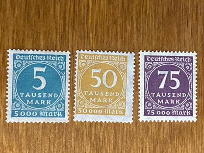 SAKSA REICH 1923 YLEISMERKIT**