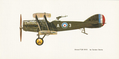 LENTOKONEKORTTI - BRISTOL F2B 1918