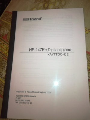 Roland Digitaali piano Käyttöohje