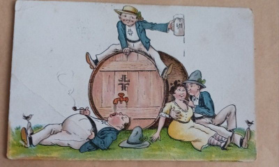 Isosta oluttynnyristä riittää monelle juotavaa! p. 1925