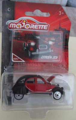 Citroen 2CV 1974 Charleston Red-Black Majorette 253A-2 1:59