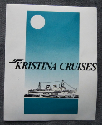 Tarra: Kristina cruises, 7,5 x 9,5 cm