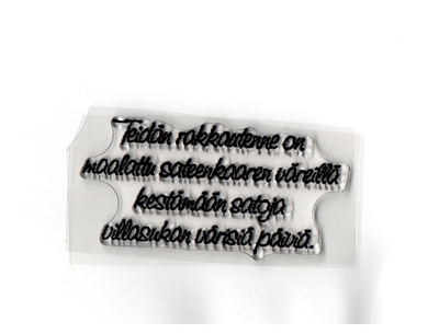 LEIMASIN "°TEIDÄN RAKKAUTENNE ON...°° /(7)