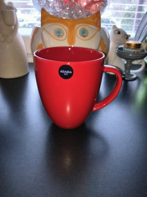 Arabia punainen 24h muki 0,34L