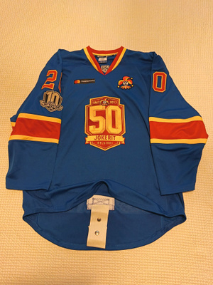 Jokerit 50v juhlaottelun Eeli Tolvasen game issued pelipaita