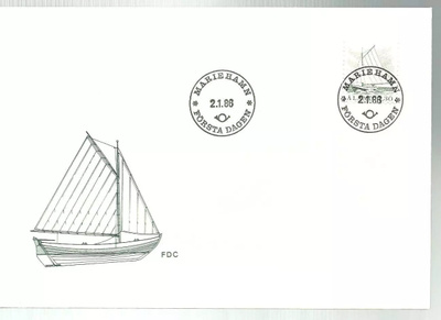 ÅLAND EPK FDC 1/1986: Purjevene