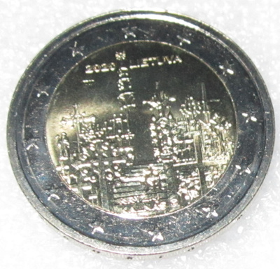 Liettua 2 € 2020 - Ristikukkula (UNC)