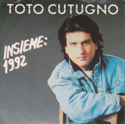 TOTO CUTUGNO :: INSIEME :: VINYYLI 7"  EUROVISION ITALY 1990