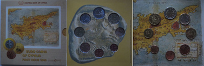 EURO COINS OF CYPRUS - First issue 2008 [official mint set]