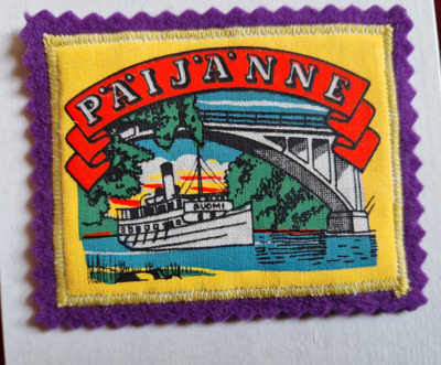 Päijänne vintage kangasmerkki