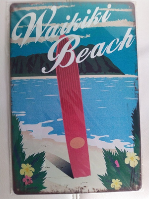 PELTIKYLTTI WAIKIKI BEACH  20X30CM *UUSI!*