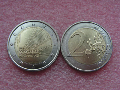 Portugali 2 € 2021 EU-puheenjohtajuus, UNC