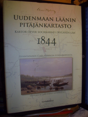 Claes Nyberg : Uudenmaan läänin pitäjänkartasto 1844 SIS.PK!
