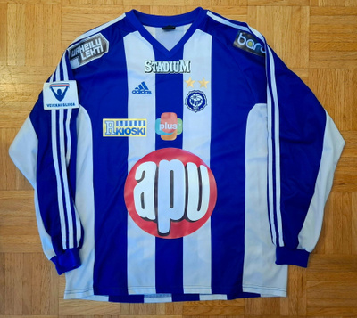 2006 HJK match worn pelipaita Adidas #7 Tuomas Haapala