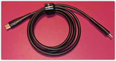 Musta Toocki USB C - USB C -TPE-kaapeli 1m #30822