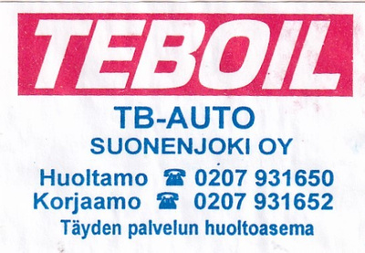 TB.- Auto, Suonenjoki Oy   6/6