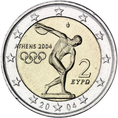 Kreikka 2004 2 € Ateenan Olympialaiset UNC