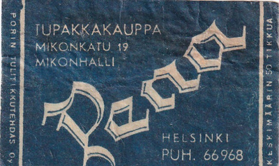 Helsinki, Tupakkakauppa PENA  3/3