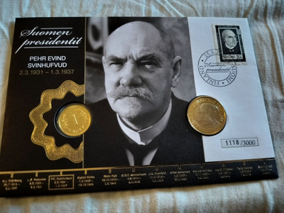 1 Markka / 5 Euro Suomen Presidentit Svinhufvud