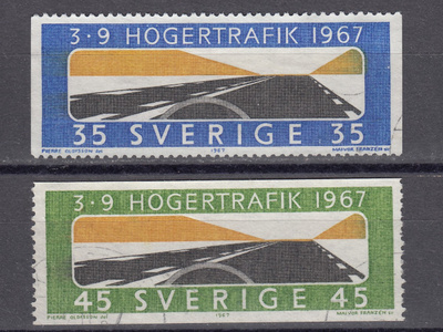 Ruotsi 1967 Fa 610A, 611A Oikeanpuoleinen liikenne