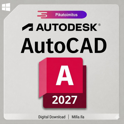 AutoCAD 2027 | Windows | 1 vuoden lisenssiavain