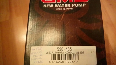 Vesipumppu Toyota GMB 590-453, PA822