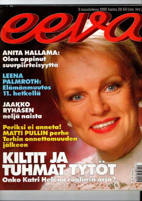 Eeva n:o 3 1991  Kiltit ja tuhmat tytöt. Naisten autot.
