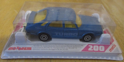 Saab 900 Turbo Combi Coupe Blue 1981 Majorette 284 1:62