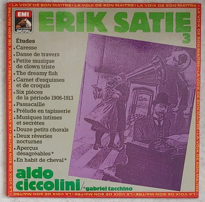 SATIE • CICCOLINI: Erik Satie Vol. 3 – Etydejä - EMI LP 1987