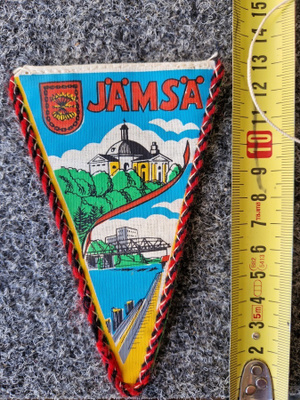Jämsä vintage pieni matkamuisto viiri
