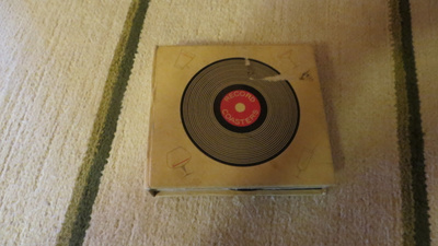 äänilevy lasinalustoja 5kpl record coasters made in japan