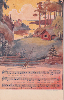 Sävelkortti, Kesäillalla , e107