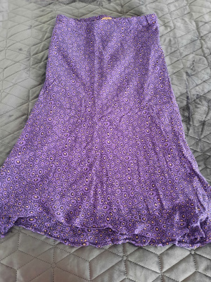 Violetti silkki hame koko M