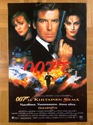 Vanha elokuvajuliste: 007 ja kultainen silmä