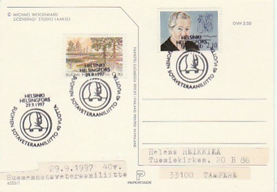 ERIKOISLEIMA , Veteraaniliitto 40 v, Helsinki 29.9.1997