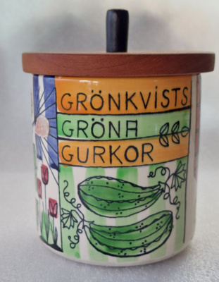Vintage Jie Gantofta ' vår lilla stad ' purkki! 2.