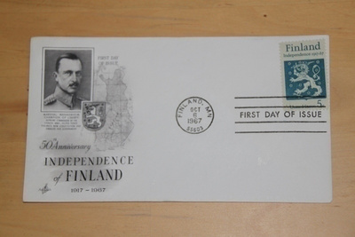 FDC Mannerheim 5c 1967