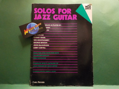 SOLOS FOR JAZZ GUITAR NUOTTIKIRJA