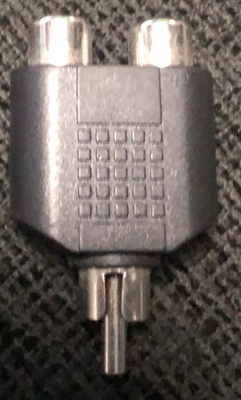 RCA haaroitin 1 uros - 2 naaras  adapteri