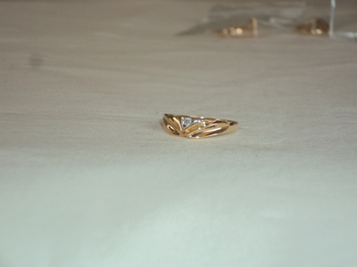 Kultainen timantti sormus 14k