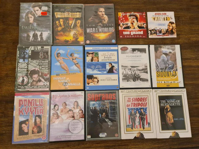 DVD - ELOKUVIA + Pari tv sarja levyä.