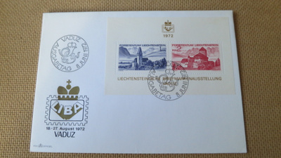 FDC Liechtenstein 1972: postimerkkinäyttely