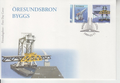 Ruotsi FDC  1999 öresundbron byggs