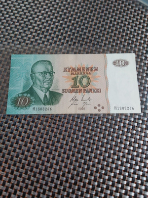 Pakka sileä 10mk seteli 1980