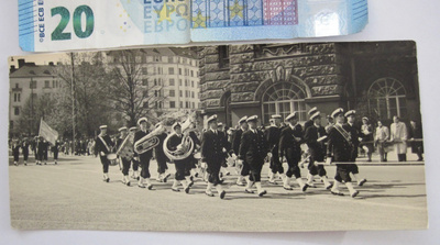 VANHA Valokuva Laivasto Orkesteri Helsinki 1950-l