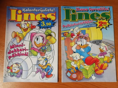Iines lehti 4 kpl, Nro 1, 3, 4 ja 5 / 2006