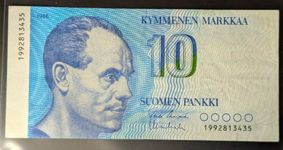 10 Markkaa 1986 korvaava 1992813435