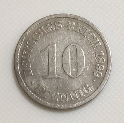 Saksa 10 Pfennig 1899J